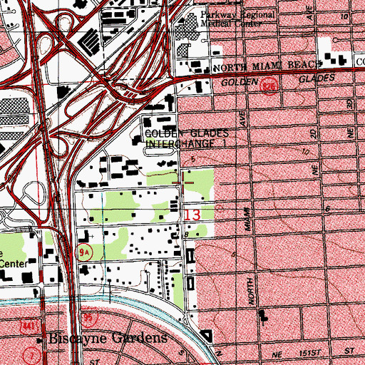 Topographic Map of Hampton Court Nursing and Rehabilitation Center, FL