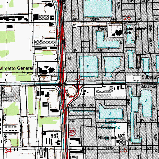 Topographic Map of Happy Children Day Care Center, FL