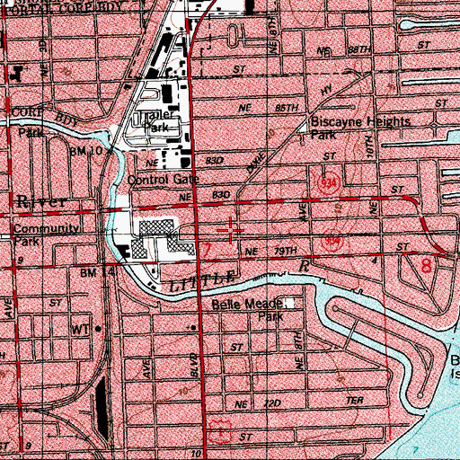 Topographic Map of Happy Children's Day Care Center, FL