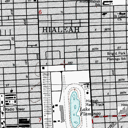 Topographic Map of Happy Day Care Center, FL