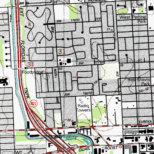 Topographic Map of Gigi Family Child Care Center, FL