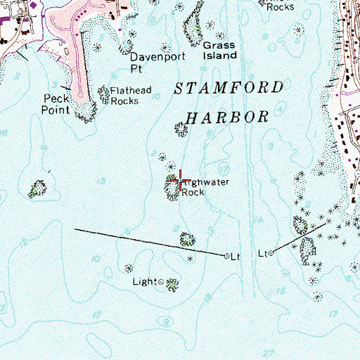 Topographic Map of Highwater Rock, CT