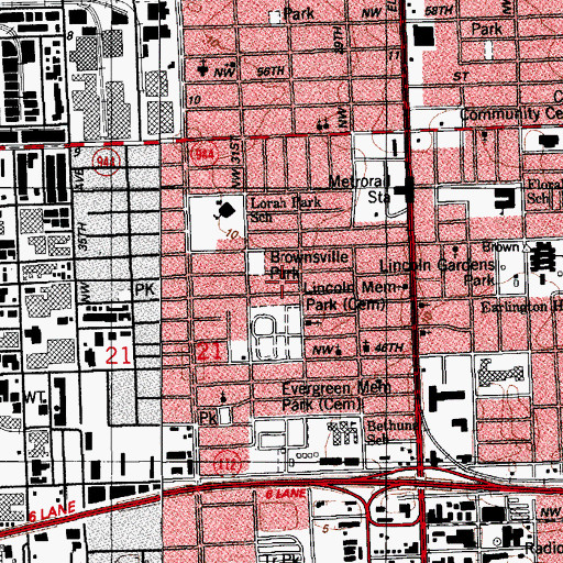 Topographic Map of Gilbert's Angels Day Care Center, FL