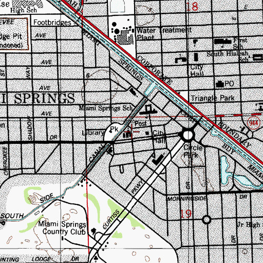 Topographic Map of First Presbyterian Church Preschool, FL