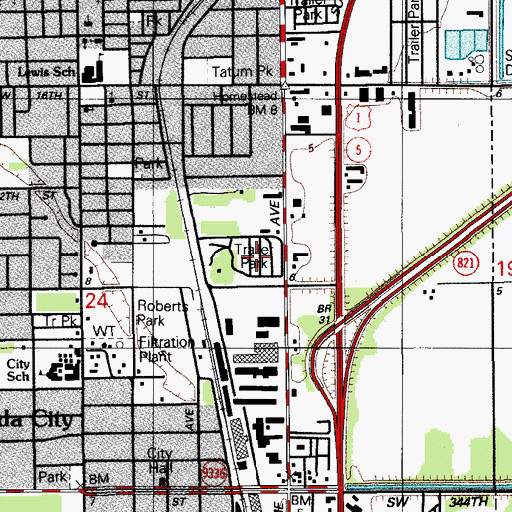 Topographic Map of Florida Camper Site, FL