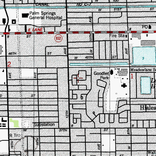 Topographic Map of Florida National College, FL