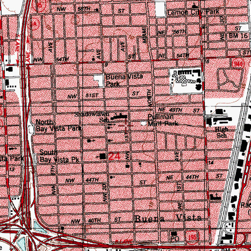 Topographic Map of Flowers Day Care Center, FL