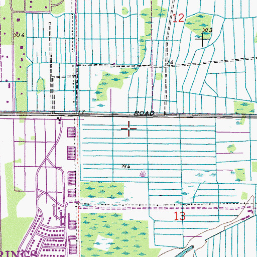 Topographic Map of Forest Glen Middle School, FL