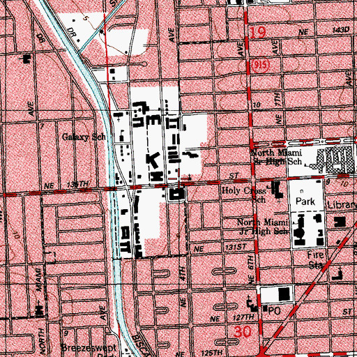 Topographic Map of Fountainhead Nursing and Convalescent Center, FL