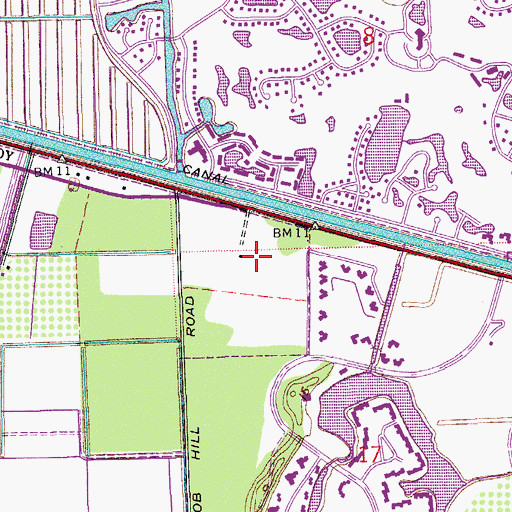 Topographic Map of Fox Trail Elementary School, FL
