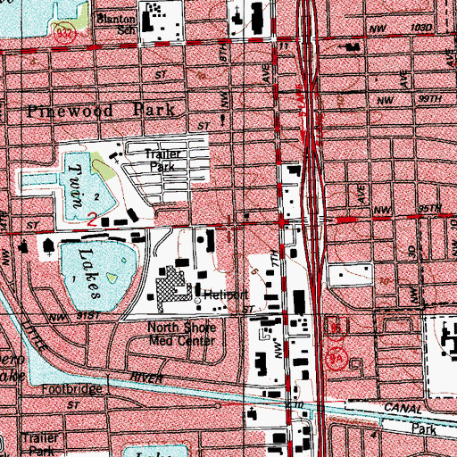 Topographic Map of Franco Nursing Home, FL