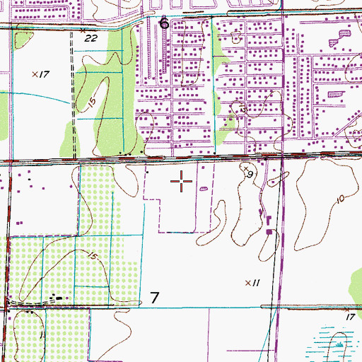 Topographic Map of Freedom Shores Elementary School, FL