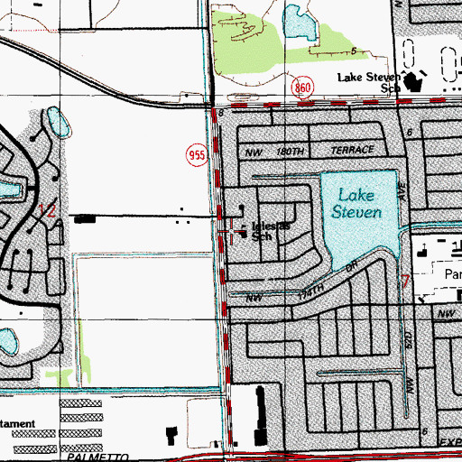 Topographic Map of Fun Care Learning Center, FL