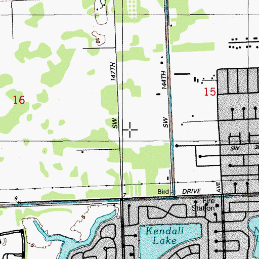 Topographic Map of G Holmes Braddock Adult Center, FL
