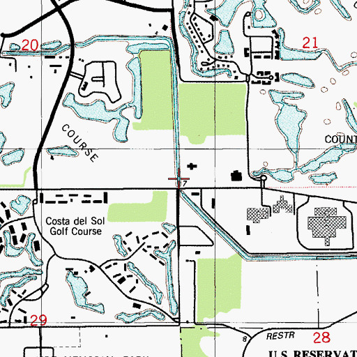Topographic Map of Genesis Chid Care Center, FL