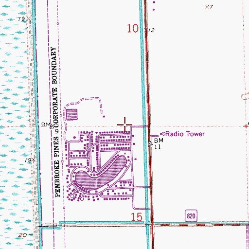Topographic Map of Fire Station Number 79, FL