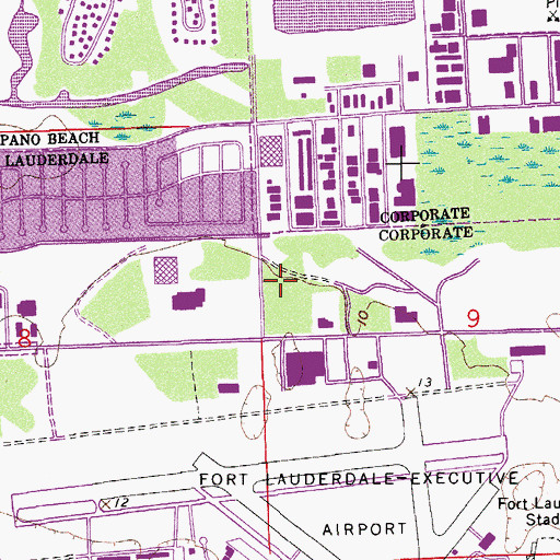 Topographic Map of Fire Station Number 88, FL