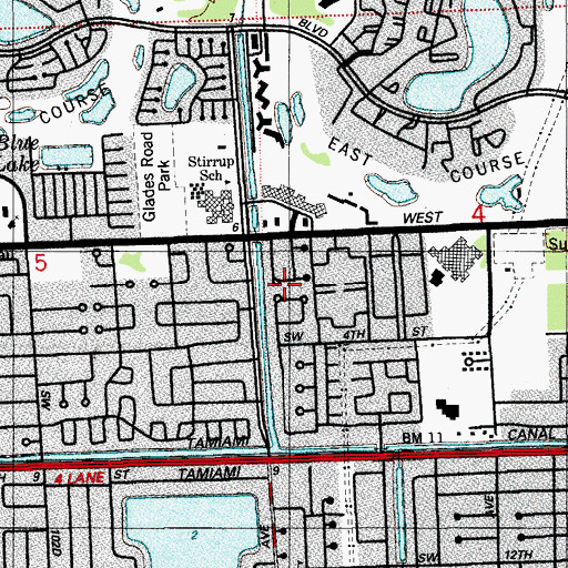 Topographic Map of Emaus Day Care Center, FL