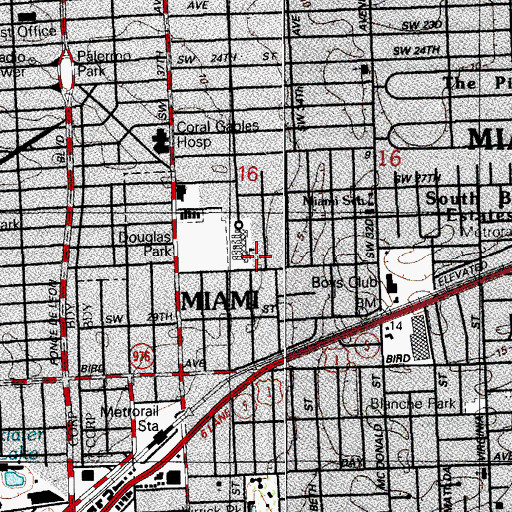 Topographic Map of English Center Head Start, FL
