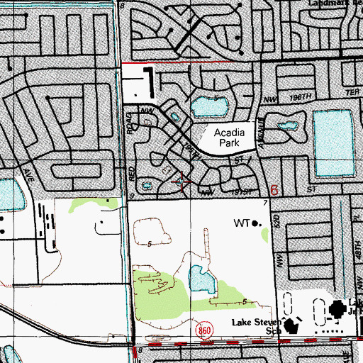 Topographic Map of Espinoza Day Care Center, FL