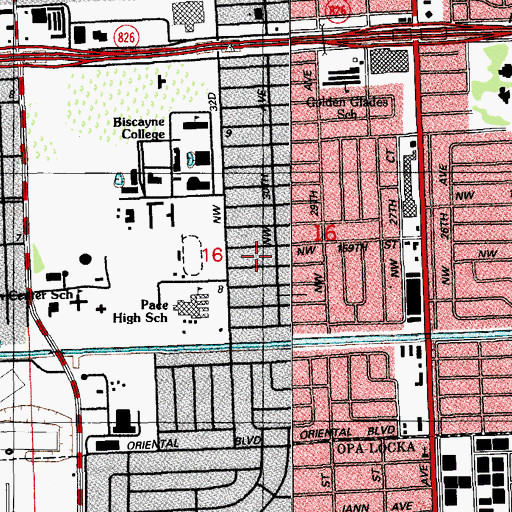 Topographic Map of Ethel Moreland Child Care Center, FL