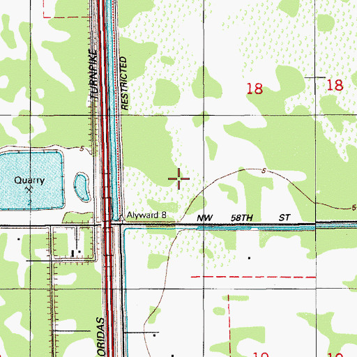 Topographic Map of Eugenia B Thomas K - 8 Center, FL