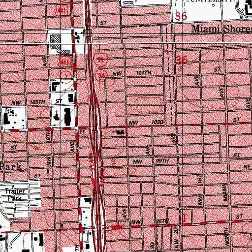Topographic Map of Evangelism for Christ Christian Day School, FL