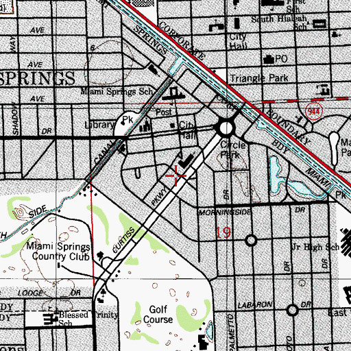 Topographic Map of Fair Havens Center, FL