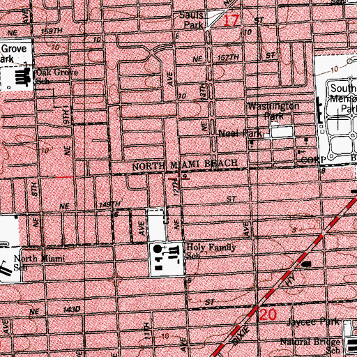 Topographic Map of Farahs Angels Day Care Center, FL