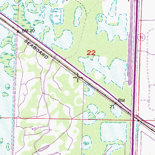 Topographic Map of Fire Station Number 17, FL