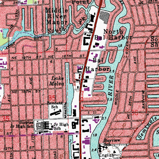 Topographic Map of Fire Station Number 29, FL