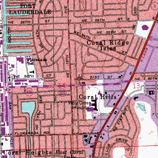 Topographic Map of Fire Station Number 35, FL