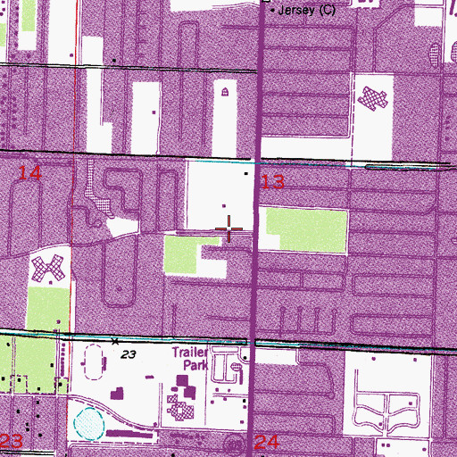 Topographic Map of Fire Station Number 36, FL