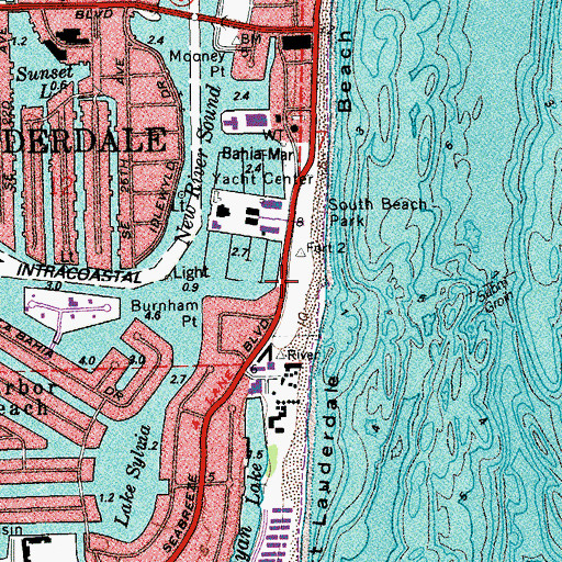 Topographic Map of Fire Station Number 49, FL