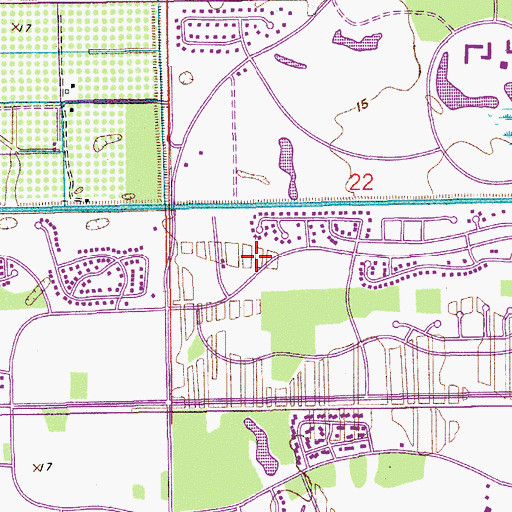 Topographic Map of Fire Station Number 55, FL