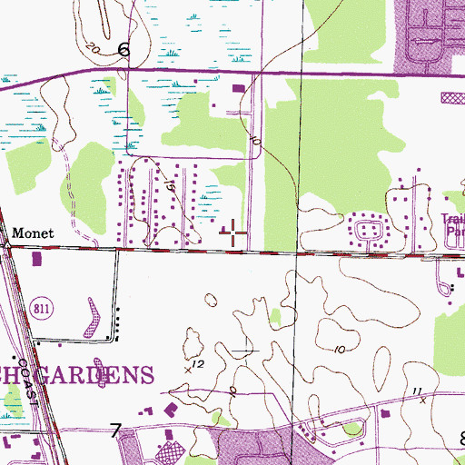 Topographic Map of Fire Station Number 62, FL