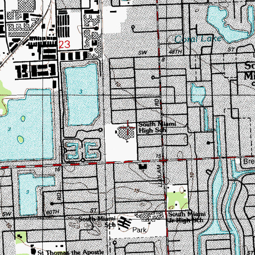 Topographic Map of District Instructional Center 9, FL