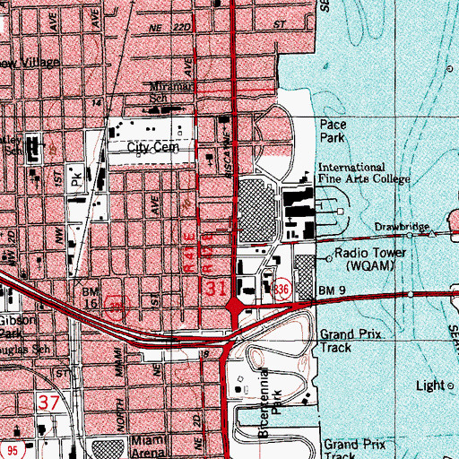 Topographic Map of District Summer Center D, FL