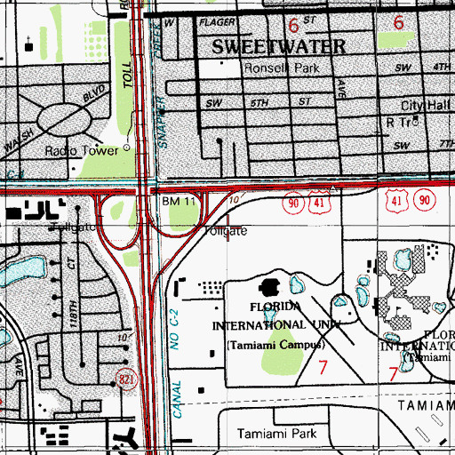 Topographic Map of Dr Carlos J Finlay Elementary School, FL