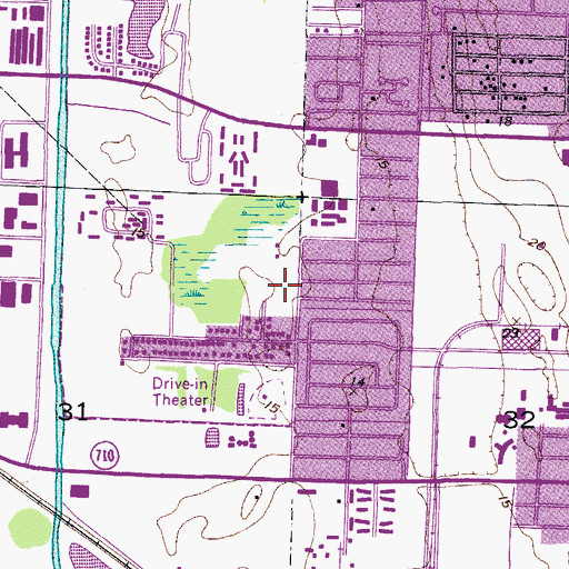 Topographic Map of Doctor Mary McLeod Bethune Elementary School, FL