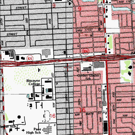 Topographic Map of Donny's Day Care Center, FL