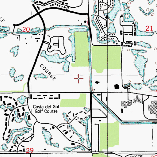 Topographic Map of Doral Isles Plaza, FL