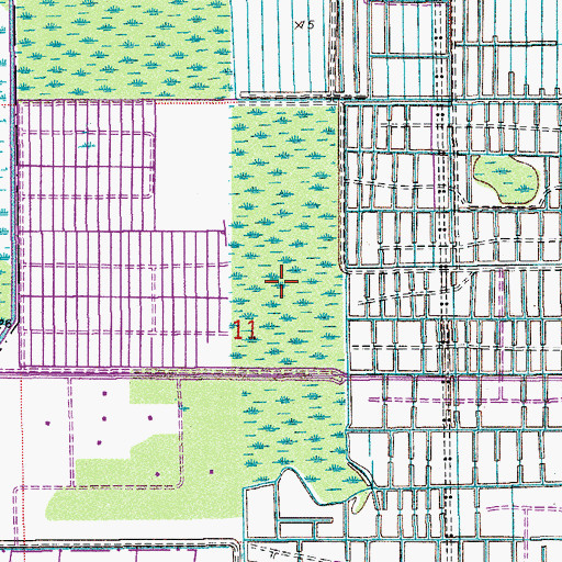 Topographic Map of Eagles Landing Middle School, FL