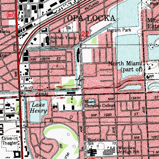 Topographic Map of Earlene L Dorsett Academy, FL