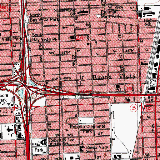 Topographic Map of Ebenezer Christian Academy, FL