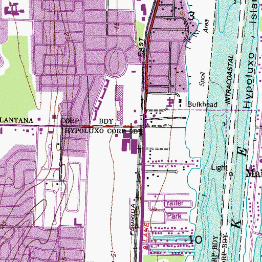 Topographic Map of Ed Venture Charter School, FL