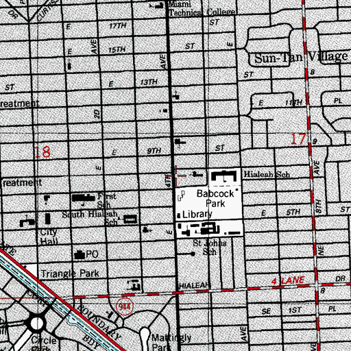 Topographic Map of El Arca Day Care Center, FL