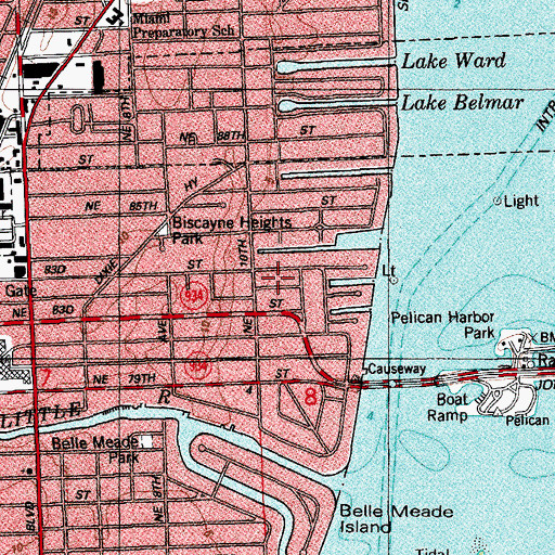 Topographic Map of Elisa Lopez Family Day Care Center, FL
