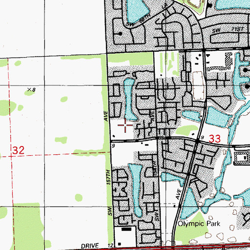 Topographic Map of Dante B Fascell Elementary School, FL