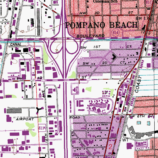 Topographic Map of Dave Thomas Education Center, FL